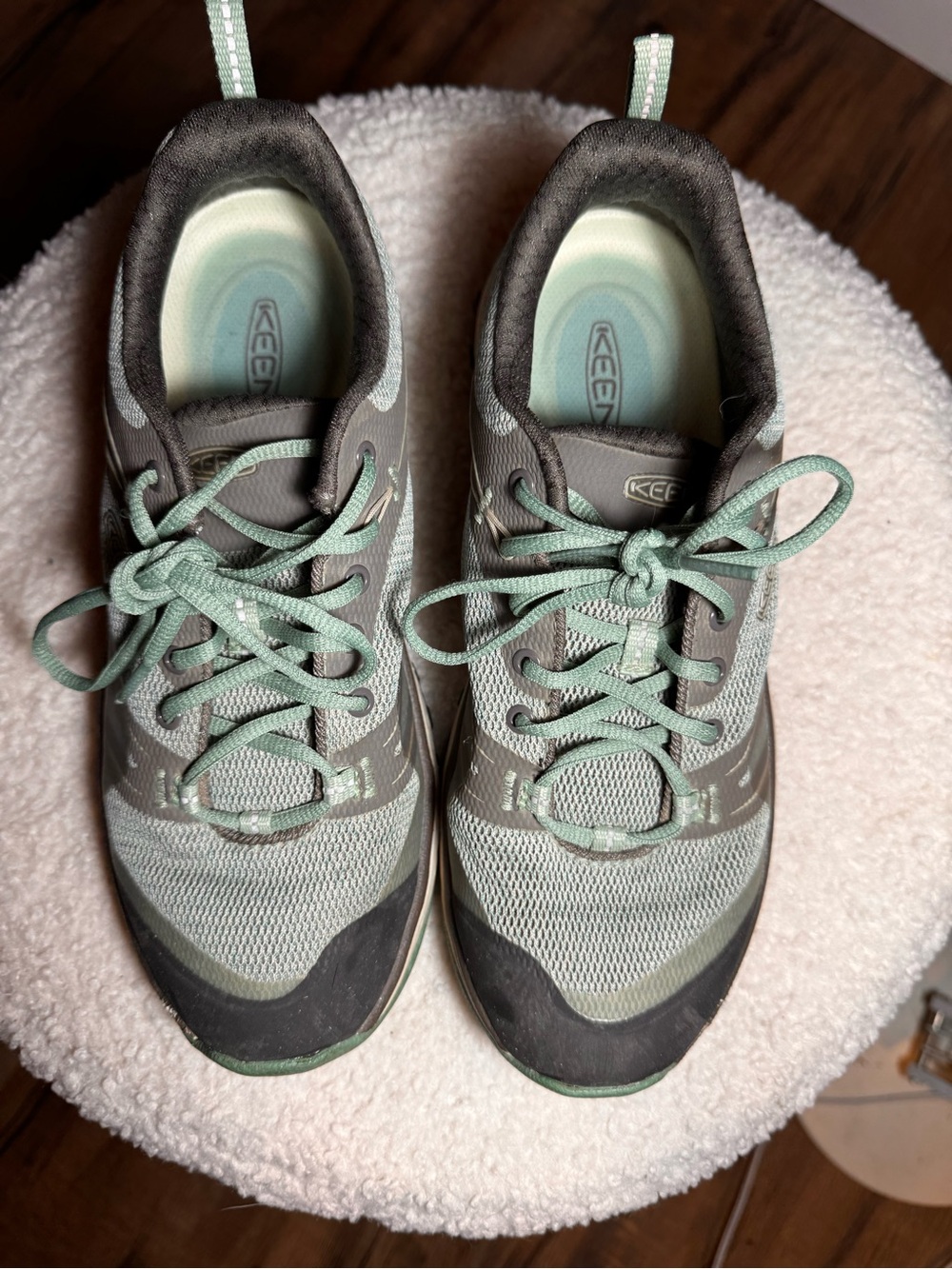 Keen Women's Mint and Gray Low-Top Athletic Sneakers